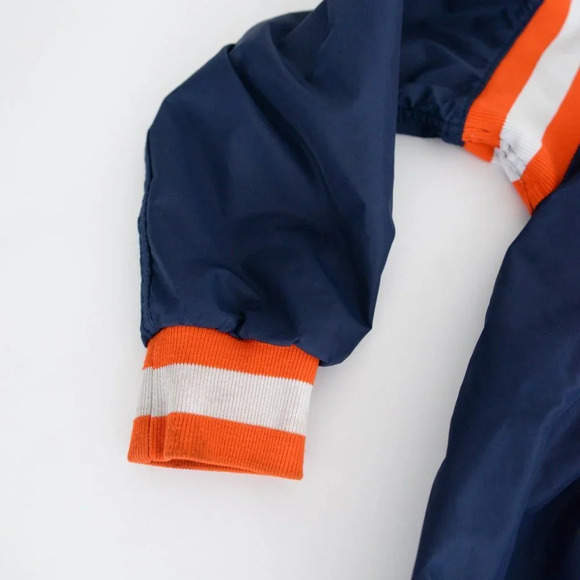 Vintage Russell Athletic Navy Orange Half Zip Up Pullover made in U.S.A. Jacket - Picture 8 of 12